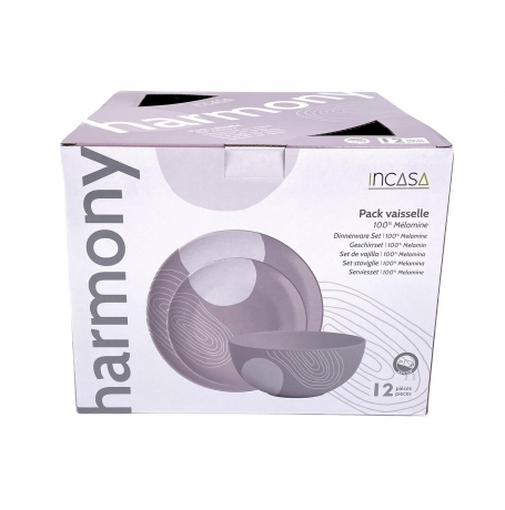 Zestaw naczyń z melaminy Harmony - Allcamp