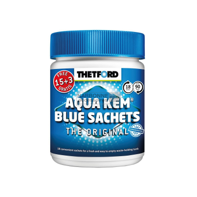 SASZETKI DO TOALETY TURYSTYCZNEJ  AQUA KEM BLUE 15 szt.