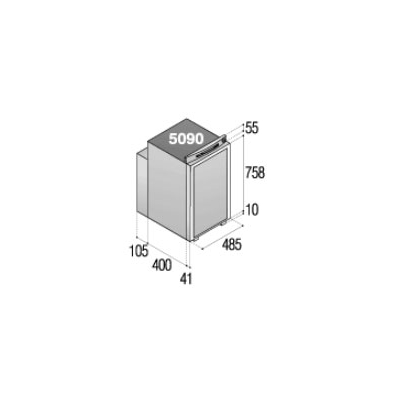 LODÓWKA  ABSORPCYJNA  VTR5090DG    DIGITAL