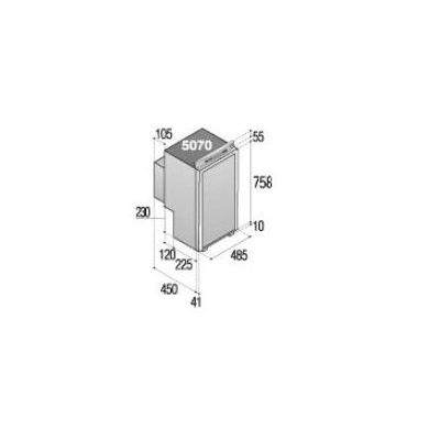 LODÓWKA  ABSORPCYJNA  VTR5070DG   DIGITAL