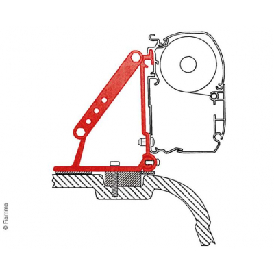 ADAPTER MARKIZY F45 OMNISTOR 4200 DO VW T5/T6 PŁASKI DACH