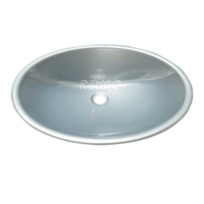ZLEW OVAL PLASTIK SREBRNY