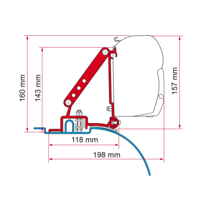 ADAPTER DO DUCATO BOXER JUMPER 94-06