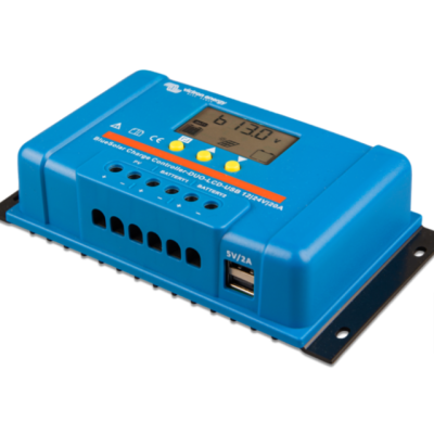 REGULATOR ŁADOWANIA BLUE SOLAR PWM DUO LCD&USB 12/24V-20A