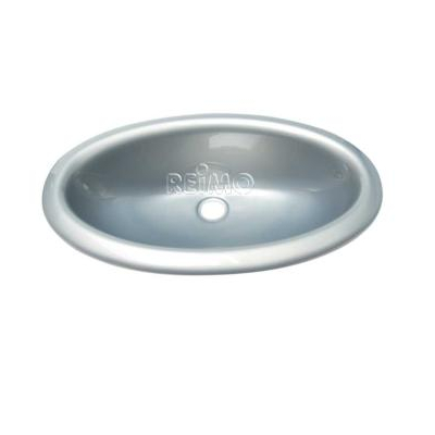 ZLEW OVAL PLASTIK SREBRNY