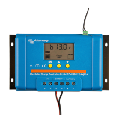 REGULATOR ŁADOWANIA BLUE SOLAR PWM DUO LCD&USB 12/24V-20A