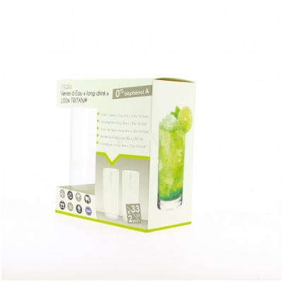 SZKLANKI LONG DRINK  2 SZT  Z TRITANU INCASA