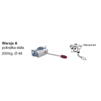 UCHWYT KOŁA PODPOROWEGO