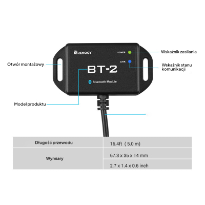 MODUŁ BLUETOOTH RENOGY BT-2 do portu RS485 (RCM-BT2)