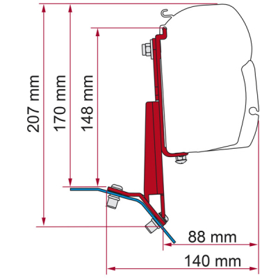 ADAPTER MARKIZY F45 OMNISTOR 4200 DO FORD CUSTOM