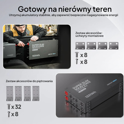 AKUMULATOR RENOGY REGO 12V 104Ah LiFePO4 z samonagrzewaniem
