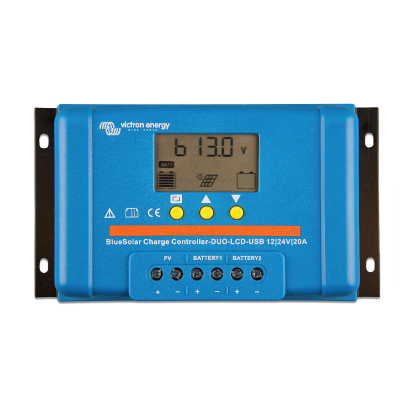 REGULATOR ŁADOWANIA BLUE SOLAR PWM DUO LCD&USB 12/24V-20A
