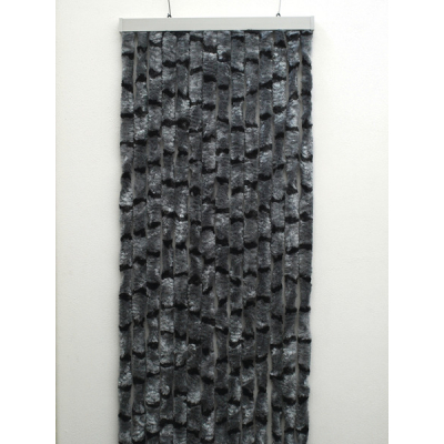 KOTKI ZASŁONA  56x205CM SZARO / CZARNA
