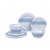 ZESTAW NACZYŃ Z MELAMINY 12 CZĘŚCI + 4 KUBKI OLYMPIA