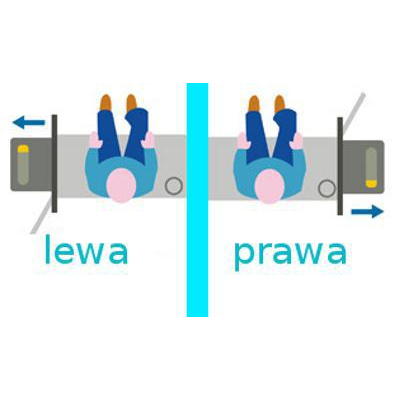 TOALETA KASETOWA  ELEKTRYCZNA C403 THETFORD LEWA